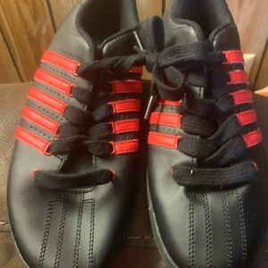 K-Swiss Black and Red Sneakers